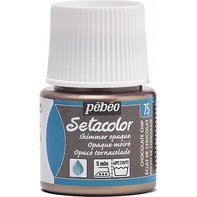 Pébéo Setacolor opaque farba na textil 75 shimmer chocolate chip 45 ml