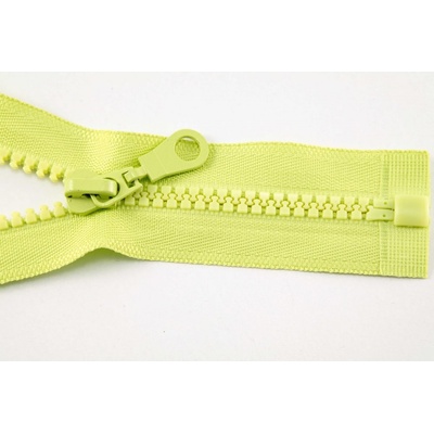 Deliteľný kostený zips - dĺžka (30 - 95 cm) - rôzne farby 50 cm Svetlo zelená