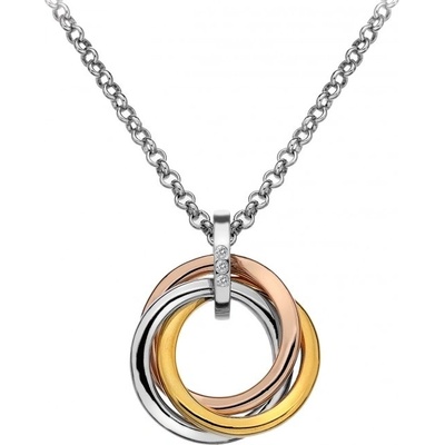 Hot Diamonds Stříbrný přívěsek Trio Rose Gold DP544
