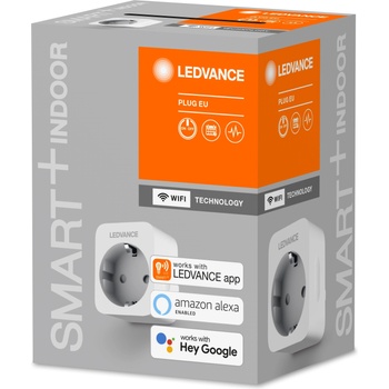 OSRAM Смарт контакт Ledvance - Smart + WiFi Plug EU, 2300W, бял (4058075537248)