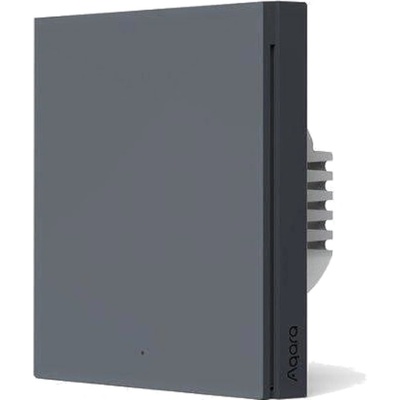 Aqara Смарт стенен ключ Aqara - H1, no neutral, single rocker, сив (WS-EUK01-GRAY)