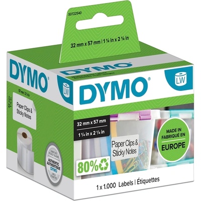 DYMO Етикети Dymo Multi 32 x 57 сменяеми бели мм, 1000 бр (S0722540)