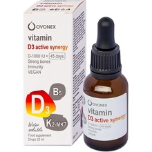 Vitamín D3 + K2-MK7 + B5 Active Synergy kvapky 25 ml