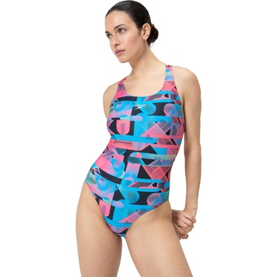 Speedo Цял бански womens allover digital powerback