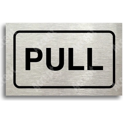 ACCEPT Tabulka SEM - TAM - typ 14 (80 x 50 mm) - stříbrná tabulka - černý tisk