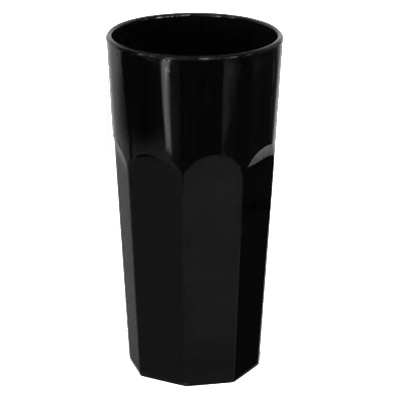 RK-PREMIUM BLACK-Чаша поликарбонат 360ml. Ø7.5xh14.8cm ЧЕРНО (PM. 360) (0151665)