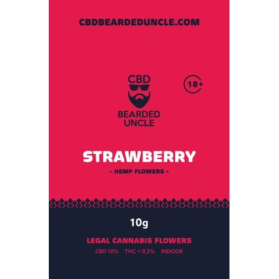Bearded uncle strawberry indoor CBD 10% a THC 0,2% 10 g