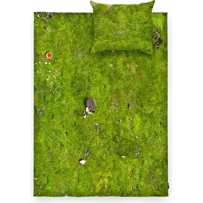 Foonka Спално бельо Hayka горски мъх единично 135 x 200 см (135x200/70x80-M)