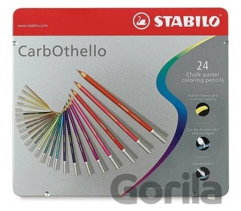 Stabilo CarbOthello pastely sada 24 ks