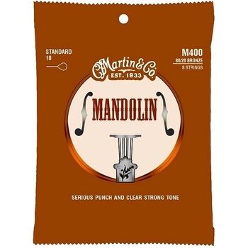 Martin M400 80/20 Bronze Mandolin Strings, Light