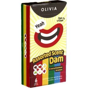 Olivia Dams Olivia Dams: Assorted Scents, 6 flavoured latex sheets