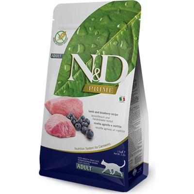 N&D Cat Prime GF Adult Lamb & blueberry 3 x 5 kg