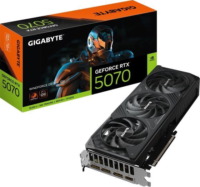 GIGABYTE GeForce RTX 5070 WINDFORCE OC SFF 12GB GDDR7 192bit (GV-N5070WF3OC-12GD)