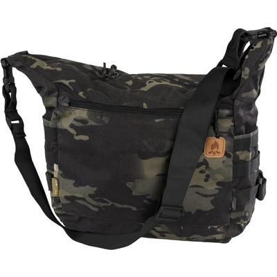 Helikon-tex BUSHCRAFT SATCHEL BAG CORDURA taška cez rameno 17 L ČIERNA / MULTICAM ČIERNA