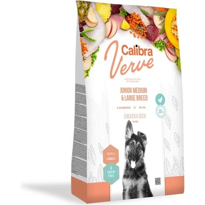 Calibra Dog Verve GF Junior M&L Chicken & Duck 2 kg