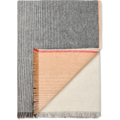 Elvang Carte Postale одеяло, 130 x 200 см, сиво-оранжево (70015-BBR)