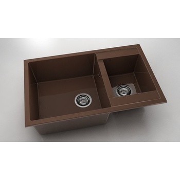 Image 1 of FAT Мивка Vanguard 233, Polymer marble, 17 Светло венге, с включен сифон