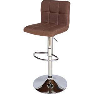 Bogdan Furniture Am Бар стол Калипсо-12 текстил -тъмно кафяв