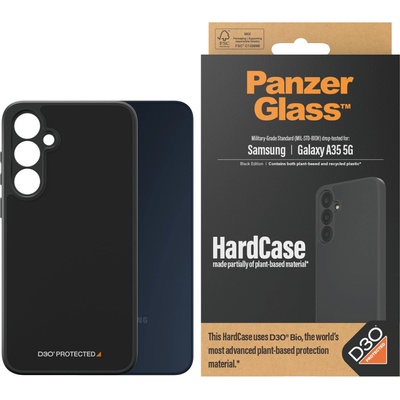 Panzer Гръб PanzerGlass за Samsung A35 5G, HardCase, D3O, Черен