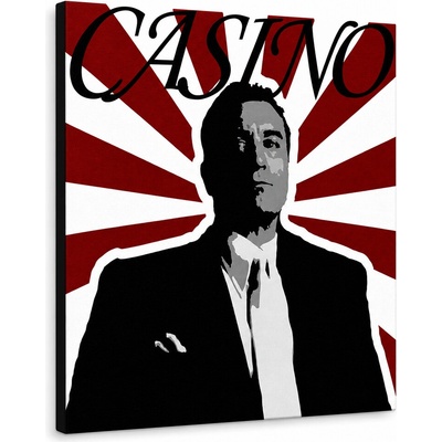 Ručne maľovaný POP Art obraz CASINO - 100x100 cm