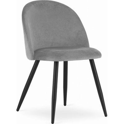 Textilomanie Bello Světle šedá sametová