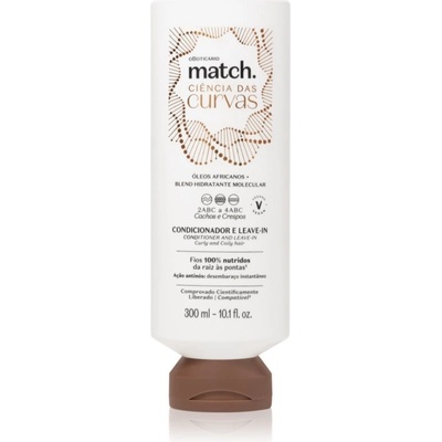 oBoticário Match Science of Curves hydratační šampon pro vlnité a kudrnaté vlasy 300 ml