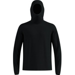 Odlo Мъжка спортна тениска Odlo Mid Layer Hoody Cubic Sport shirt - Black (216-6485-0113)