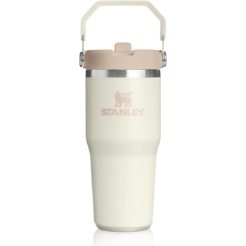 STANLEY IceFlow Flip Straw 2.0 Tumbler неръждаема термобутилка за вода Cream 410ml