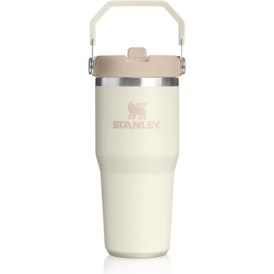 STANLEY IceFlow Flip Straw 2.0 Tumbler неръждаема термобутилка за вода Cream 410ml