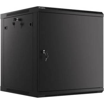 Lanberg Комуникационен шкаф, Lanberg rack cabinet 19" wall-mount 12U/600x600 for self-assembly with metal door black (flat pack) (WF01-6612-00B)