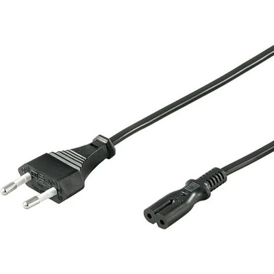 PremiumCord napájecí kabel pro notebooky 2-pólový, délka 3m, černý - PremiumCord 306218