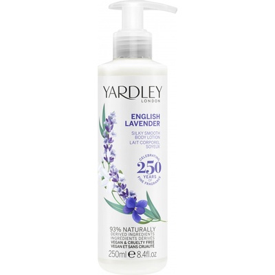 Yardley Anglická levandule Tělové mléko s hydratačním účinkem, 250 ml