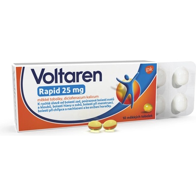 VOLTAREN RAPID POR 25MG CPS MOL 10 I