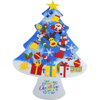 Vianočný plstený stromček farebný 100cm