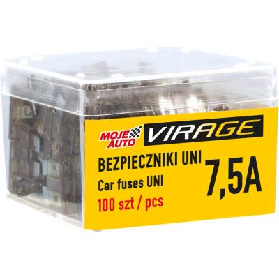 VIRAGE- AUTO POJISTKY UNI SADA 100KS 7,5A