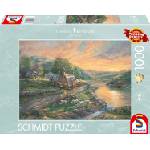 Schmidt Spiele Пъзел Schmidt от 1000 части - Разсъмване в Изумрудената долина (59774)