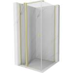 Mexen Mist T люлееща се душ кабина 110 x 110 см, прозрачна, злато четка (8A4T-110-110-55-00)