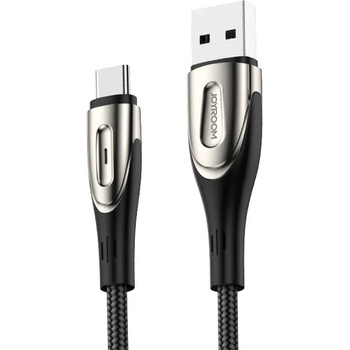 JOYROOM Кабел Joyroom Sharp S-M411, USB към USB-C, 3A, 3m, Черен (S-M411-3m type-c black)