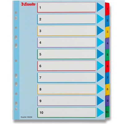 Esselte Mylar Maxi - papírový rozlišovač - 10 listů A4