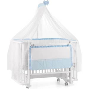 Azaria Кошара bambino 70х110 + спален комплект Бял/Син (m-ms-1001-10 1000000029866)