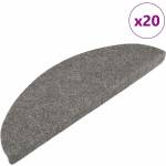 vidaXL Самозалепващи стелки за стълби, 20 бр, сиви, 56x17x3 см (3365909)