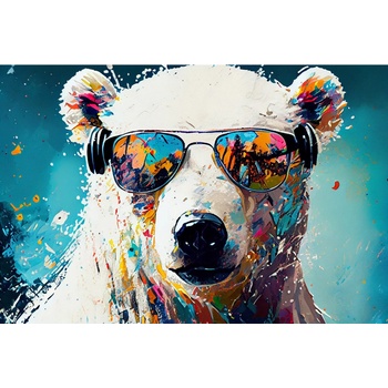 imageLAND КАРТИНА АКРИЛНО СТЪКЛО cool polar bear (853934)