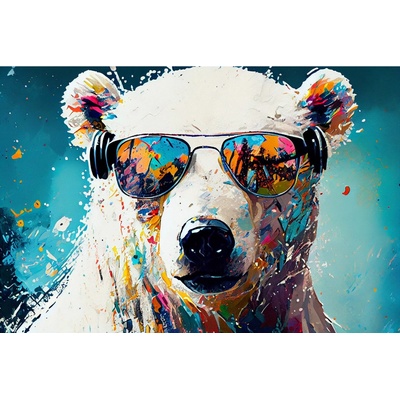 imageLAND КАРТИНА АКРИЛНО СТЪКЛО cool polar bear (853934)