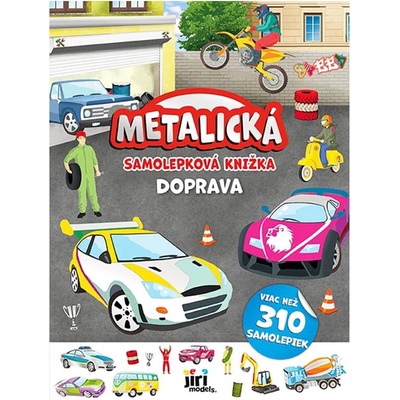 Jiri Models metalická samolepková knižka doprava