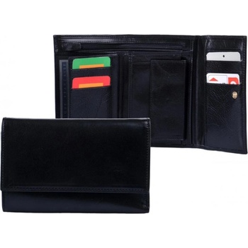 HELLIX Dámská kožená peněženka P-802 černá