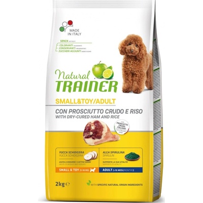 Natural Trainer TRAINER Natural Small & Toy Adult Prosciutto a rýže 2 kg