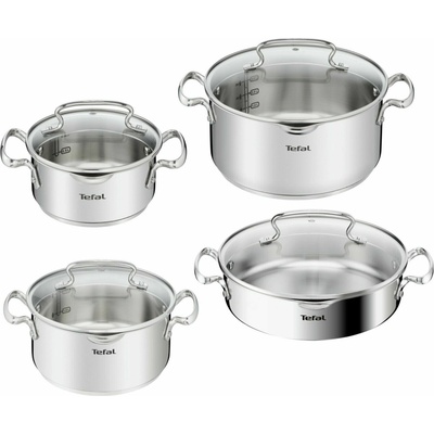 Súprava riadu Tefal G719S855 Duetto+ z nehrdzavejúcej ocele, 8 kusov