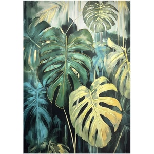 Styler Картина с ръчно рисувани елементи 70x100 cm Monstera - Styler (CA-00043)