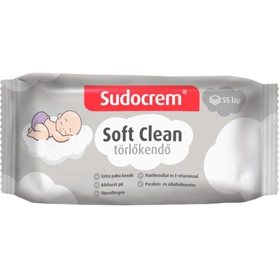 Sudocrem Soft clean vlhčené utierky 55 ks