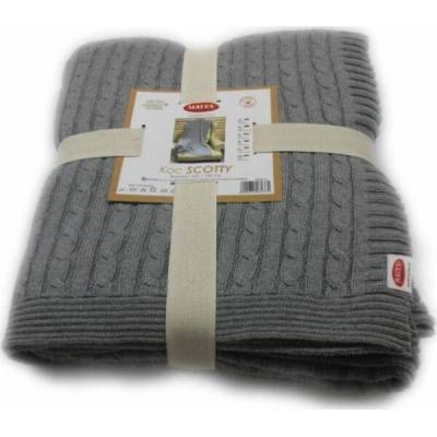 Multitex ová deka bavlněná Scotty světle šedá 125x150